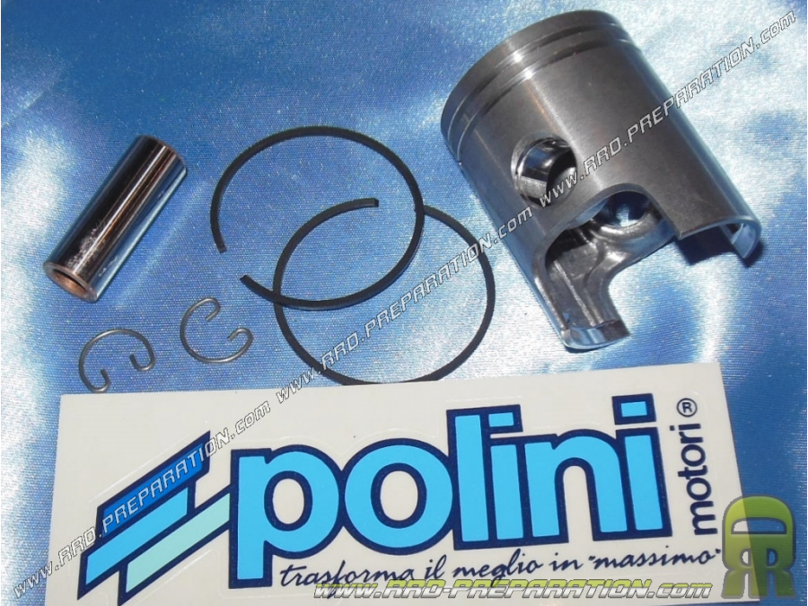 Pistón bisegmento POLINI Ø40mm eje 12mm en PIAGGIO / GILERA Air (Typhoon, NRG...)