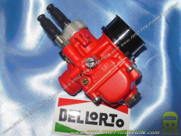 Carburateur DELLORTO PHBG 21 DS RACING RED EDITION souple, avec graissage séparé, starter câble, dépression