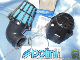 Air filter, horn foams POLINI NEW black Grand with bent mask has 90° (carburizing Ø of fixing Ø32/37 and 46mm)
