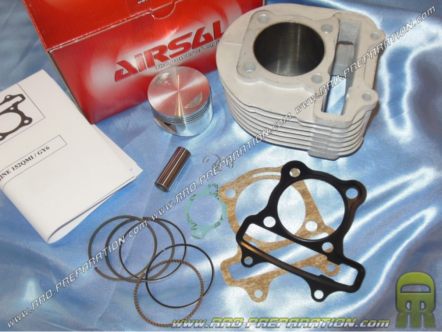 Kit 149,5cc AIRSAL Ø57,4mm aluminium pour KYMCO AGILITY / scooter chinois 4 temps GY6 152QMI