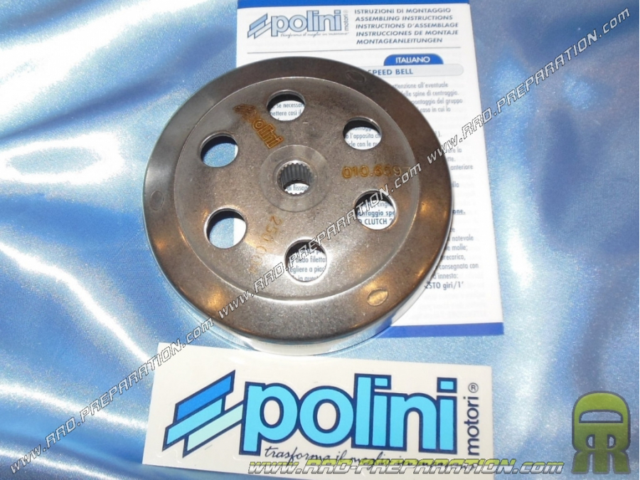 Clutch housing POLINI Ø170mm scooter HONDA, PEUGEOT, KYMCO 50cc