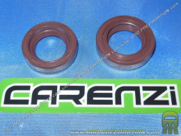 Juego de 2 retenes de aceite de cigüeñal CARENZI Viton reforzados (spi seal) para scooter PIAGGIO / GILERA (Typhoon, NRG...)