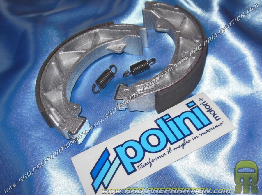 Rear brake shoes POLINI Ø110mm scooter MALAGUTTI CENTRO, CIAK, PIAGGIO FLY, LIBERTY ...