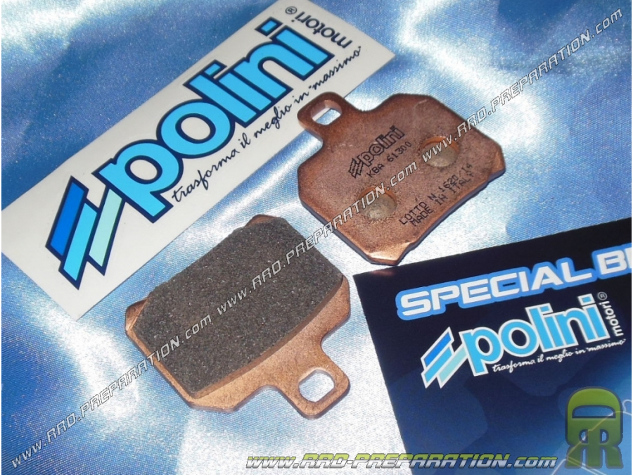 POLINI brake pads for scooter 125cc, 150cc and mécaboite APRILIA RS after 2006 YAMAHA X-max, Majesty, PIAGGIO x9 ...