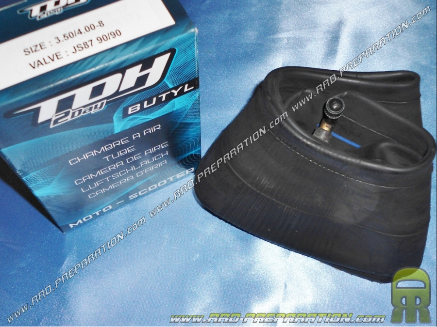 TDH 2day inner tube 3.50 to 4 8 inches angled valve without nut