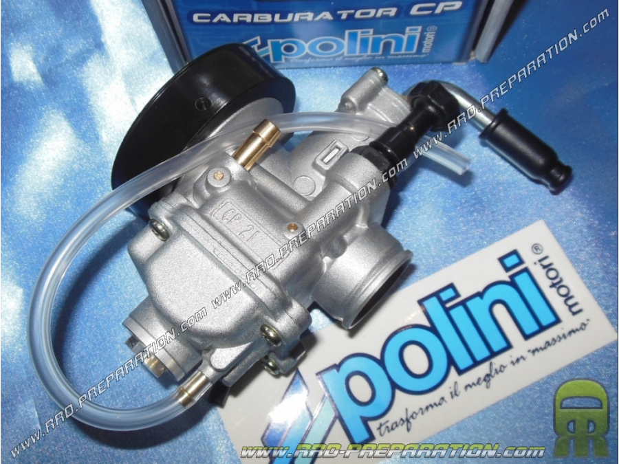 Carburador flexible POLINI CP EVOLUTION 21, sin lubricación separada, estrangulador de palanca