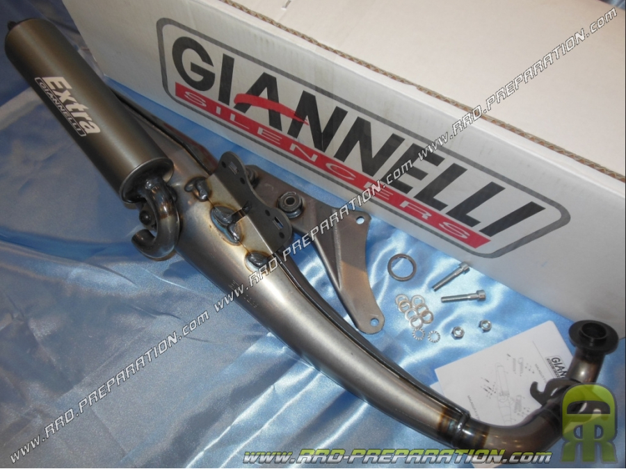 Pot d' échappement GIANNELLI EXTRA V2 pour scooter moteur PEUGEOT Horizontal Liquide (ludix, speedfight 3, jet force...)