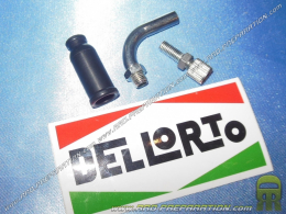 Kit of tube 40mm bent 90° for carburettor DELLORTO