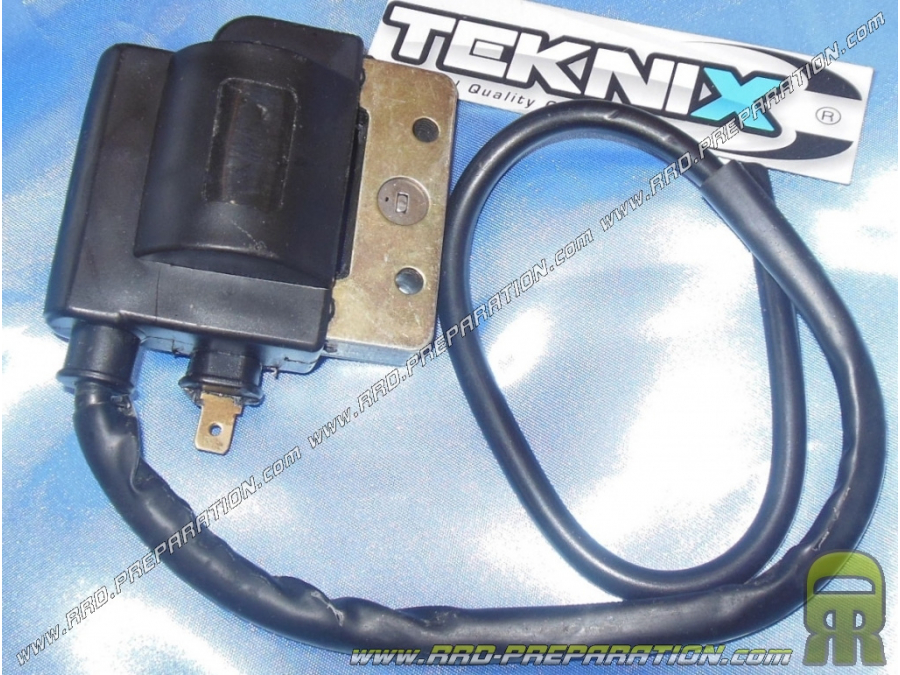 Bobine haute tension, câble type origine TEKNIX pour Peugeot 103 / PIAGGIO CIAO allumage a rupteur