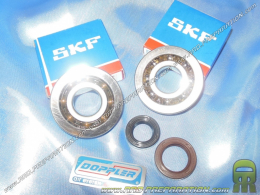 Set of 2 bearings + joined spy of crankshaft reinforced DOPPLER for driving scooter PEUGEOT (Speedfight, Trekker, Buxy...)