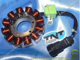 Stator + câbles TNT avec capteur pour allumage d'origine pour scooter PIAGGIO 4 temps 50cc (Scarabeo, Vespa s...)