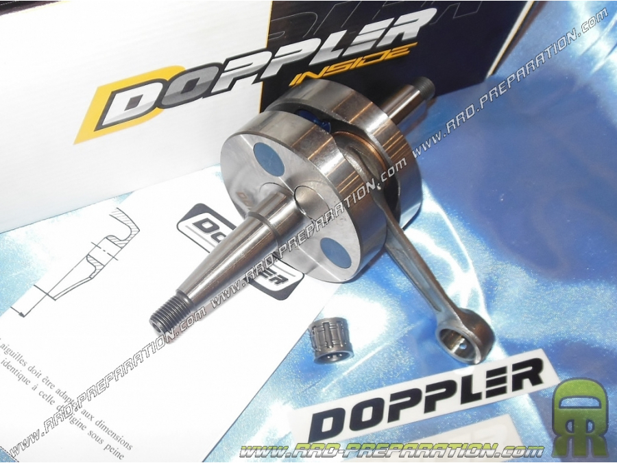 Crankshaft + bearing DOPPLER ENDURANCE race 39mm (silks of Ø17mm + Ø20mm) for mécaboite driving minarelli am6