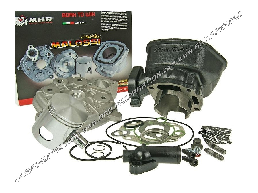 Kit 70cc Ø47mm (axis of 10mm) MALOSSI cast iron for DERBI Liquid (ATLANTIS, PADDOCK, PREDATOR ...)