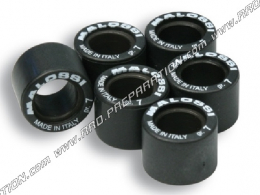 Set of 6 MALOSSI rollers in Ø17x12.3mm weight of your choice