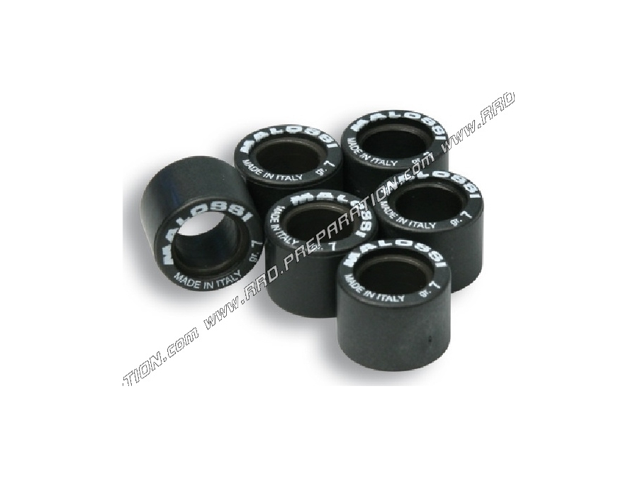Set of 6 MALOSSI rollers in Ø17x12.3mm weight of your choice