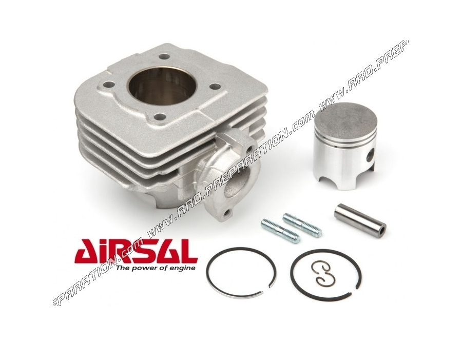 Cylinder - piston without cylinder head 50cc Ø41mm aluminum AIRSAL on scooter SUZUKI Air (Katana, Address...)