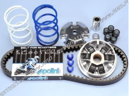 Pack variation POLINI Speed Control (variator, belt, thrust spring, ...) for scooter HONDA, PEUGEOT ...