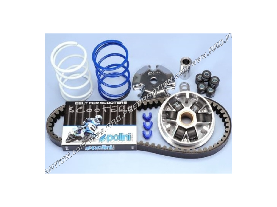 Pack variation POLINI Speed Control (variator, belt, thrust spring, ...) for scooter HONDA, PEUGEOT ...