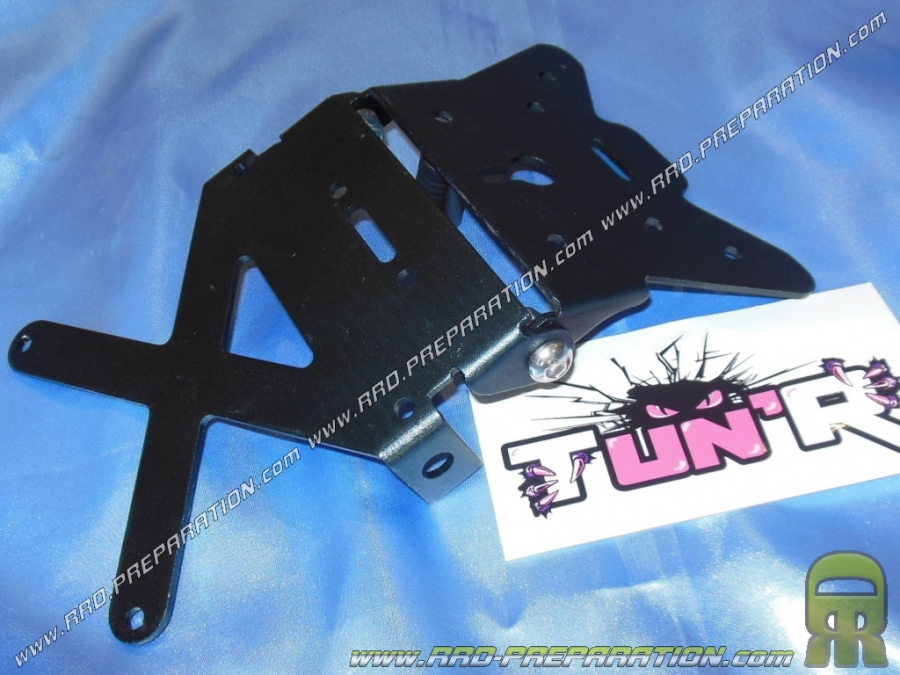 Support de plaque d'immatriculation orientable TUN'R pour scooter, moto, mécaboite...