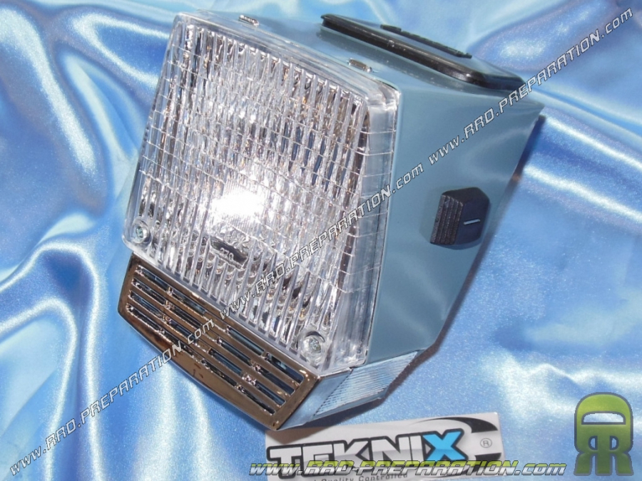 Original type headlight blue LUX by TEKNIX for MOTOBECANE & MBK 51, 41, 88, ...
