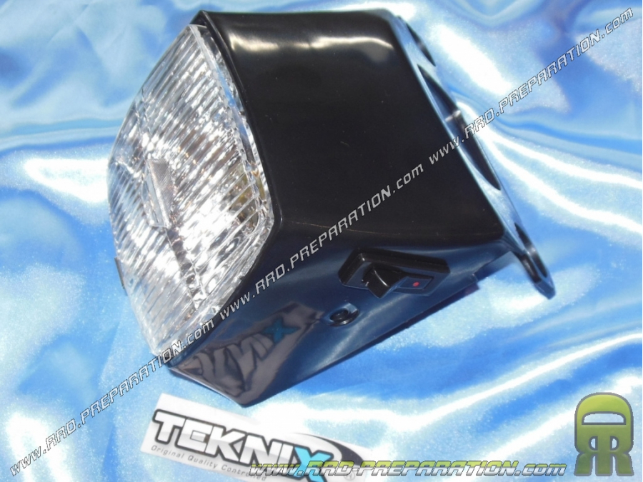 Original TEKNIX square headlight for PEUGEOT 103 Mvl, Vogue, Chrono...