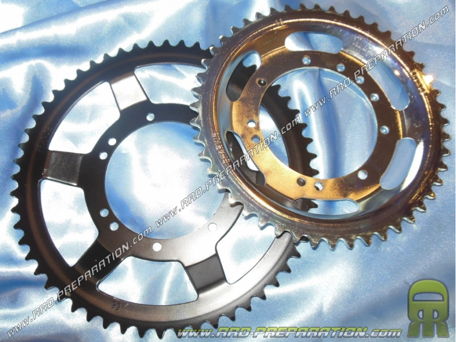 Couronne moyeu Ø94mm CHARVIN pour jantes MBK 41 / 51 jantes à rayon, dents au choix largeur 415, 11 trous de fixation