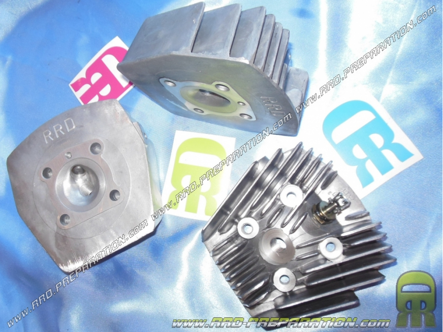 RRD Culata de alta compresión de aire radial / poligonal con descompresor Ø46mm para kit 70cc en Peugeot 103