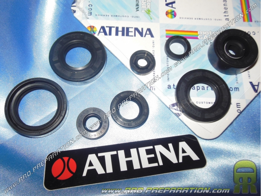 Pack de 9 joints spy ATHENA Racing pour YAMAHA DT, RZ... 50cc de 1998 à 1993