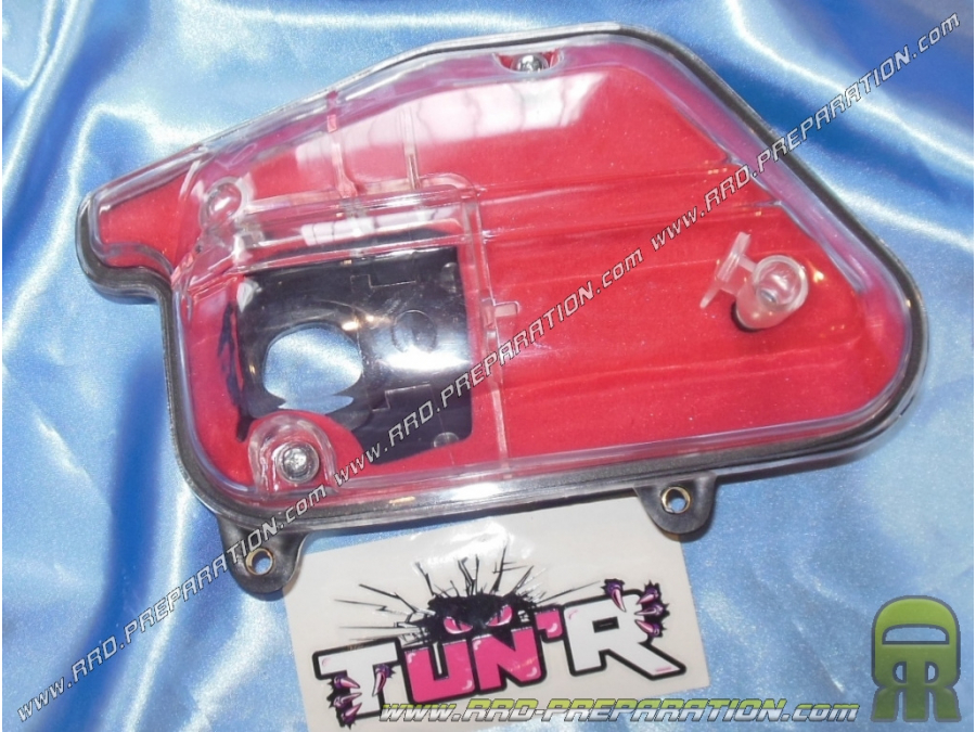 Caja de aire transparente <span translate="no">TUN'R</span> espuma roja para Booster hasta 2003