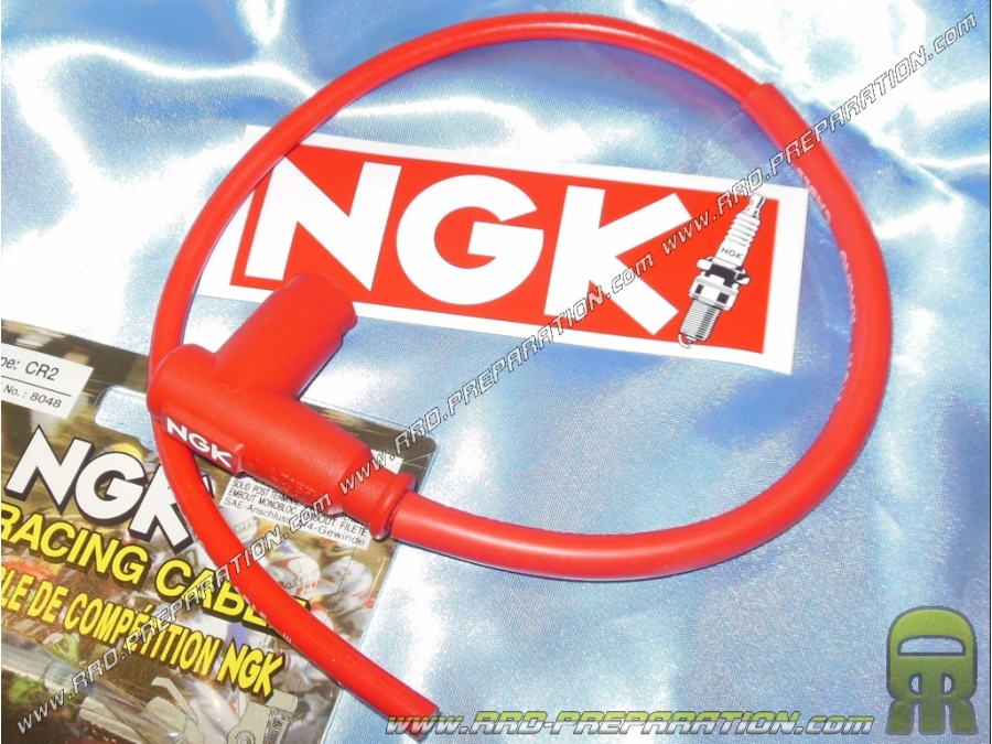 Antiparasite ngk racing cr4 coude pour bougie avec olive (8054)