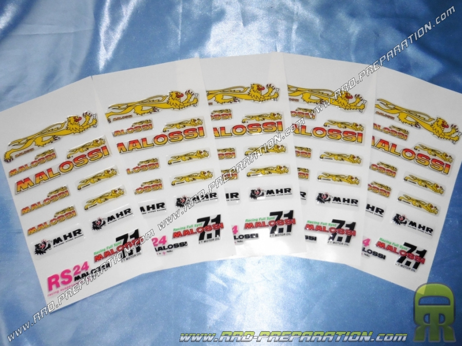 Board of matched stickers MALOSSI PVC