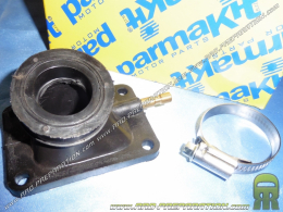 Pipe of admission PARMAKIT for carburettor 18 has 21mm (Ø19 fixing has 24mm) on DERBI euro 1/2/3
