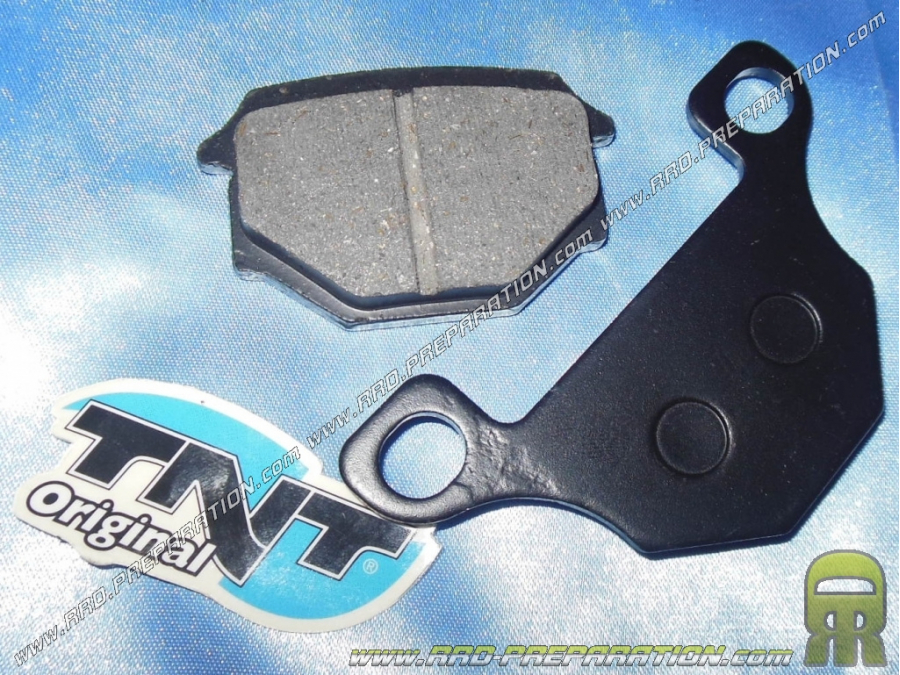 Plaquettes de frein TNT avant / arrière mécaboite 50cc RIEJU MRT, APRILIA RS3, RS4, PEUGEOT XR7, DERBI GPR 125cc...