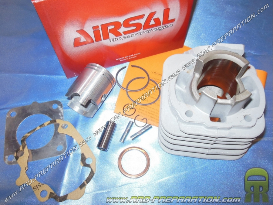 Cylindre - piston sans culasse 50cc Ø39mm AIRSAL aluminium scooter HONDA BALI, SGX Sky, SXR, SFX, SH, X8R...