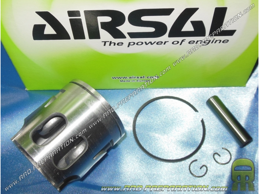 AIRSAL mono segmento AIRSAL Ø47mm eje 10mm para kit 70cc AIRSAL hierro fundido minarelli aire horizontal