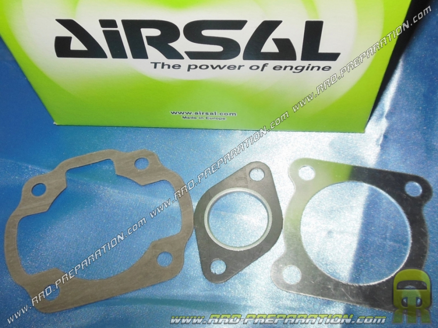 Pack de juntas para kit AIRSAL hierro fundido 70cc Ø47mm sobre aire horizontal Minarelli (ovetto, neos...)