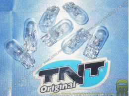 Ampoule de veilleuse T10 compteur, code, éclairage de plaque TNT lampe 12V 3W transparent