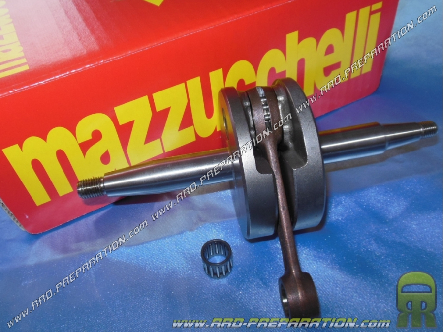 Crankshaft, connecting rod assembly MAZZUCCHELLI long stroke 42mm (Ø17mm silks) for mécaboite minarelli P4 & P6 engine