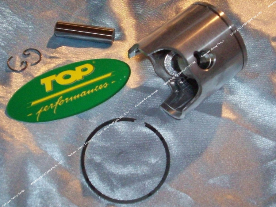 Single segment piston TOP PERFORMANCES Ø47,6mm axis 10mm for kit 70cc TPR Aluminum on vertical & horizontal minarelli scooter