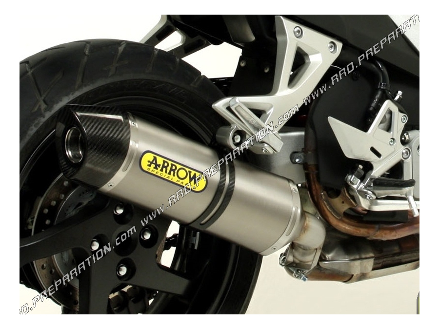 Silencieux d'échappement ARROW STREET THUNDER pour HONDA CROSSRUNNER 800 de 2001 à 2013