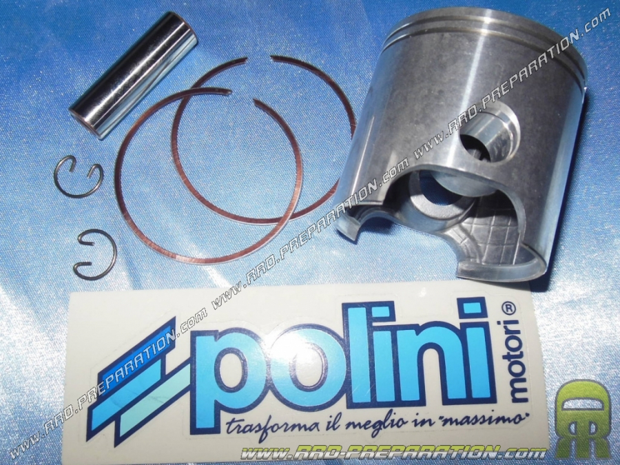 Piston bi segment POLINI Ø50mm axe 12mm pour kit 80cc POLINI EVOLUTION sur DERBI EURO 3