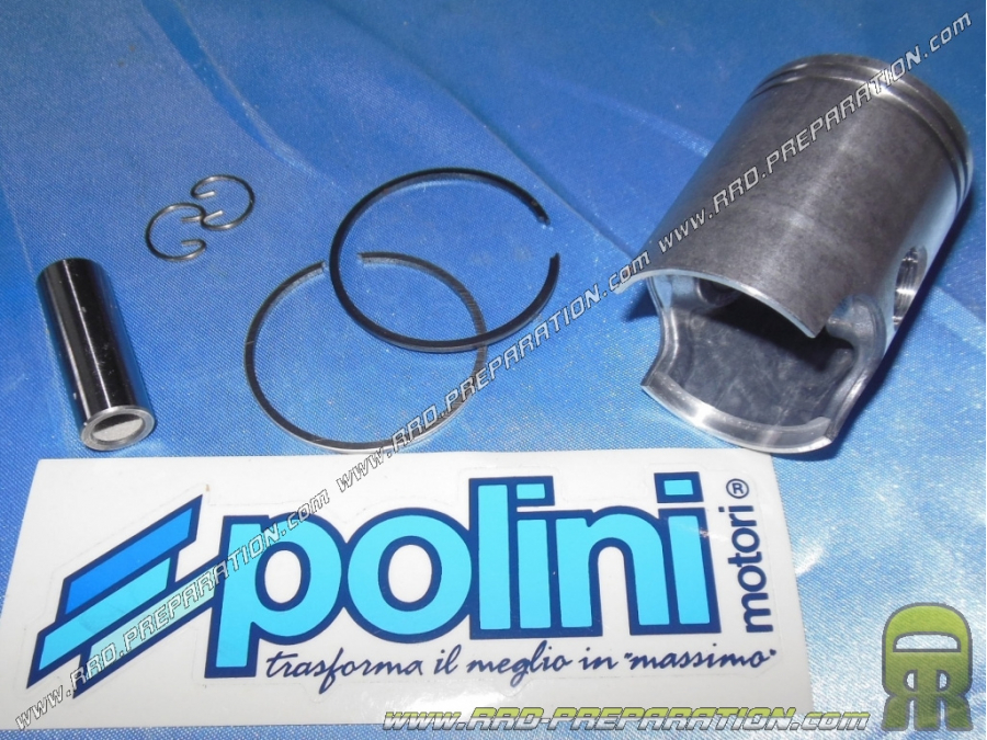 Bi-segment piston POLINI Ø40.3mm for kit 50cc POLINI cast iron on minarelli am6
