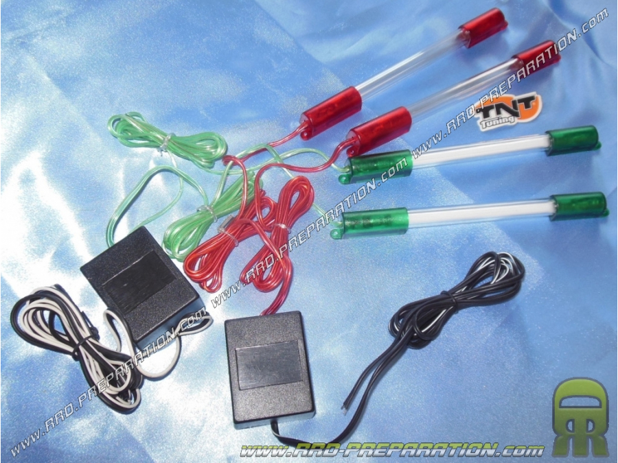 2 neons TUN' R 200mm has transformer cathode red, green or blue illuminant