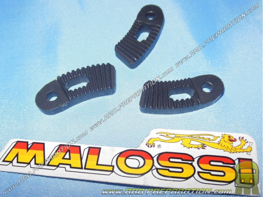 Jeu de 3 secteurs de réglage pour embrayage MALOSSI DELTA CLUTCH sur scooter Peugeot, Piaggio, Minarelli vertical...