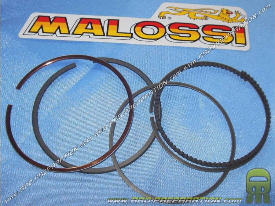 Set of Ø63mm segments and scraper for MALOSSI 182.6cc kit on YAMAHA X-CITY, X-MAX, YZF, WR, MBK CITYLINER