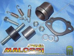 Kit de fixation complet pour pot d'échappement MALOSSI MHR Réplica sur DERBI DRD, SM, ENDURO, GILERA RCR…