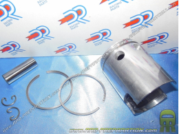 Pistón bisegmento Ø38,4mm (eje 10/12 mm) para kit de hierro fundido 50cc DR Racing en PIAGGIO CIAO