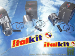 Piston Ø47mm bi-segment ITALKIT by VERTEX pour kit 74cc aluminium sur GILERA GSM, H@K, EAGLET... GAS GAS, MORINI