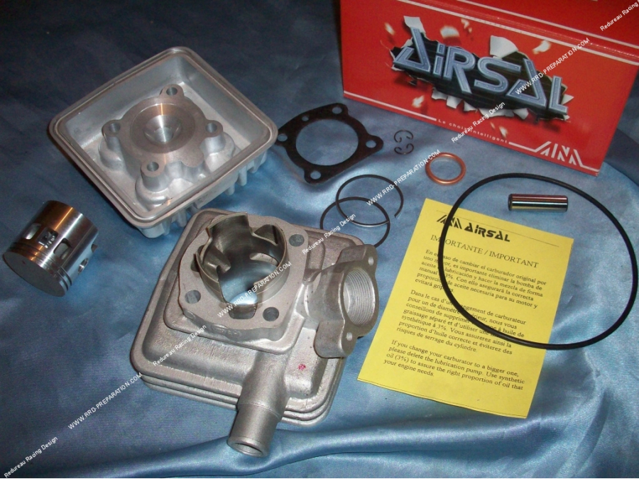 Kit 70cc Ø46mm AIRSAL T3 W liquid aluminum with cylinder head Peugeot 103, fox & wallaroo