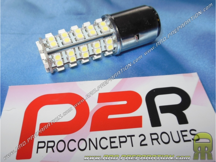 Bombilla de faro BA20D P2R luz delantera, lámpara led 12V